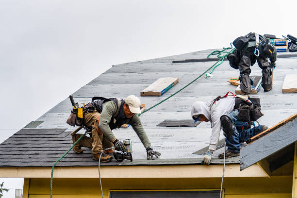 Professional Gutter Installation technician working in Hudson, OH